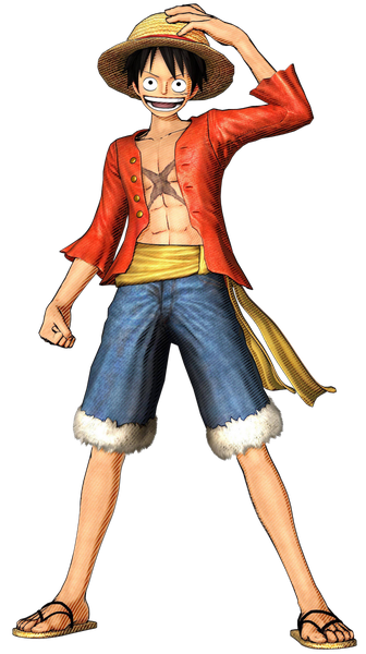 Luffy Png Image (pink, black)