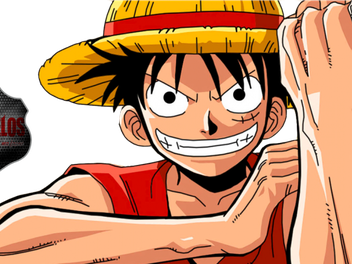 Luffy Png Transparent (red, white, black, salmon)