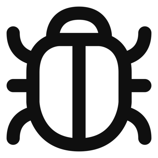 Bug Free Png Icon Download (black)