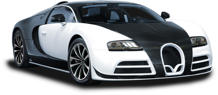 Bugatti Chiron Png Photo (white, black)