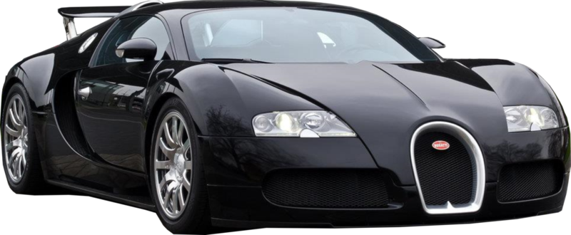 Bugatti Veyron Png File (black)