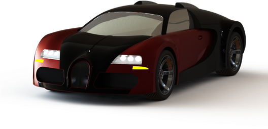 Bugatti Veyron Png Image (white, black)