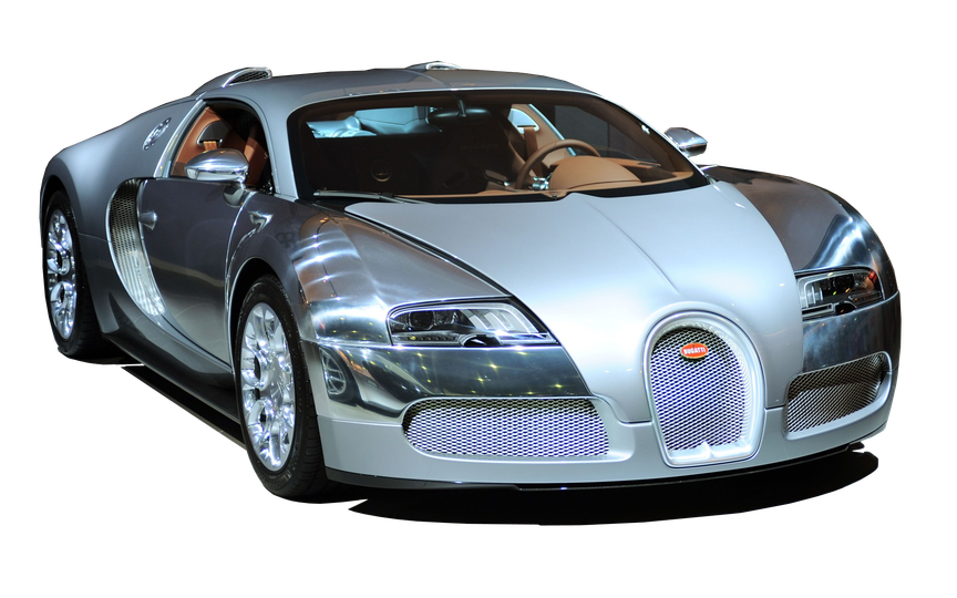 Bugatti Veyron Png Photo (white, black)