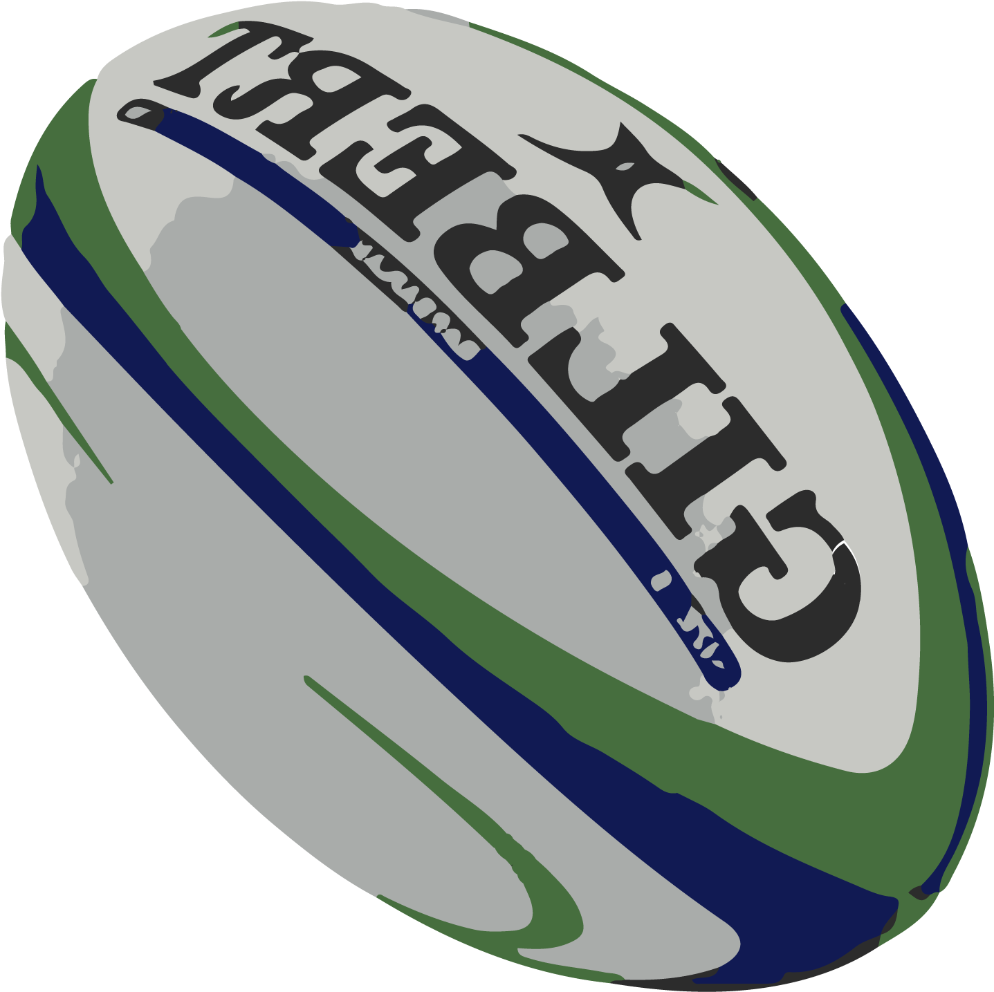 Rugby Ball Png Photo (silver, navy, olive, black)