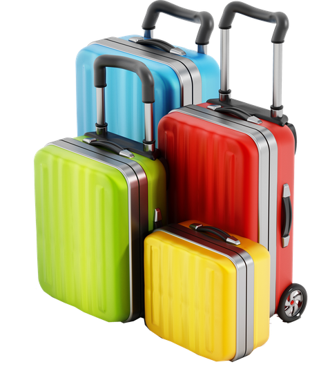 Luggage Download Png Image (indigo, gray, black, olive)