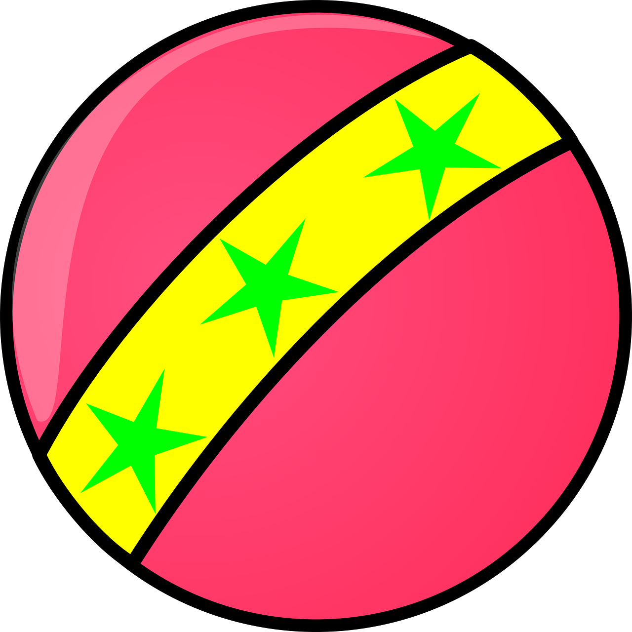 Juggling Ball Png Free Download (yellow, salmon, black, lime)