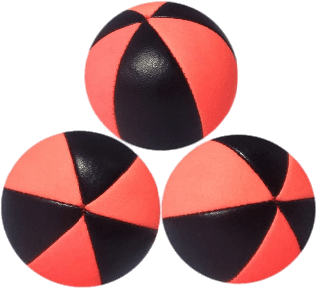 Juggling Ball Png Isolated File (black, salmon)