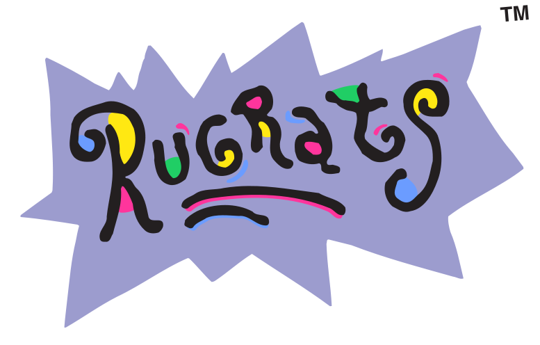 Rugrats Png File (silver, black, white)