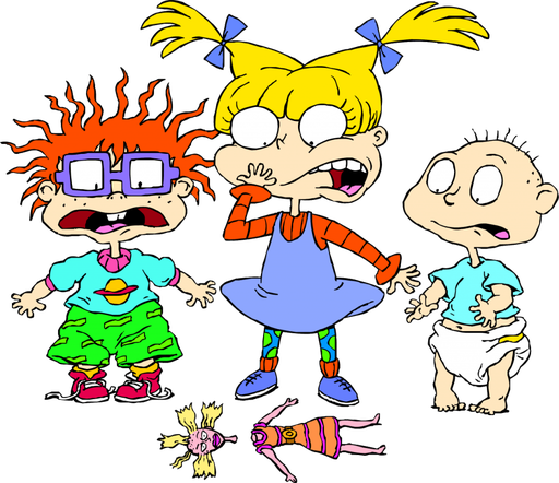 Rugrats Png Isolated File (black, beige, silver, gold, white)