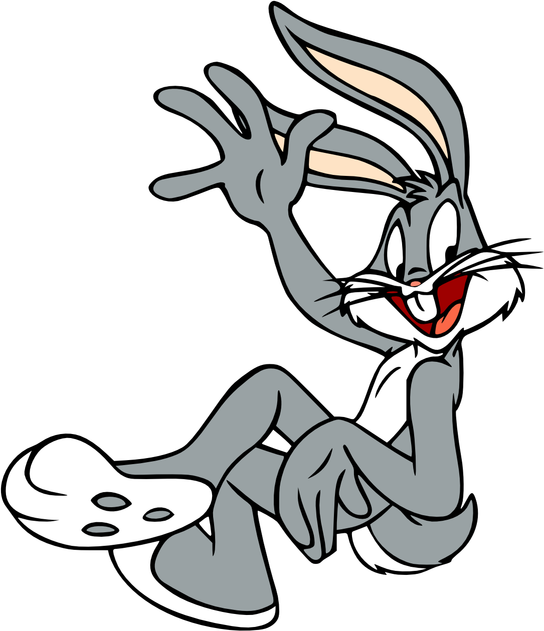 Bugs Bunny No Png Pic (white, black, gray, silver)