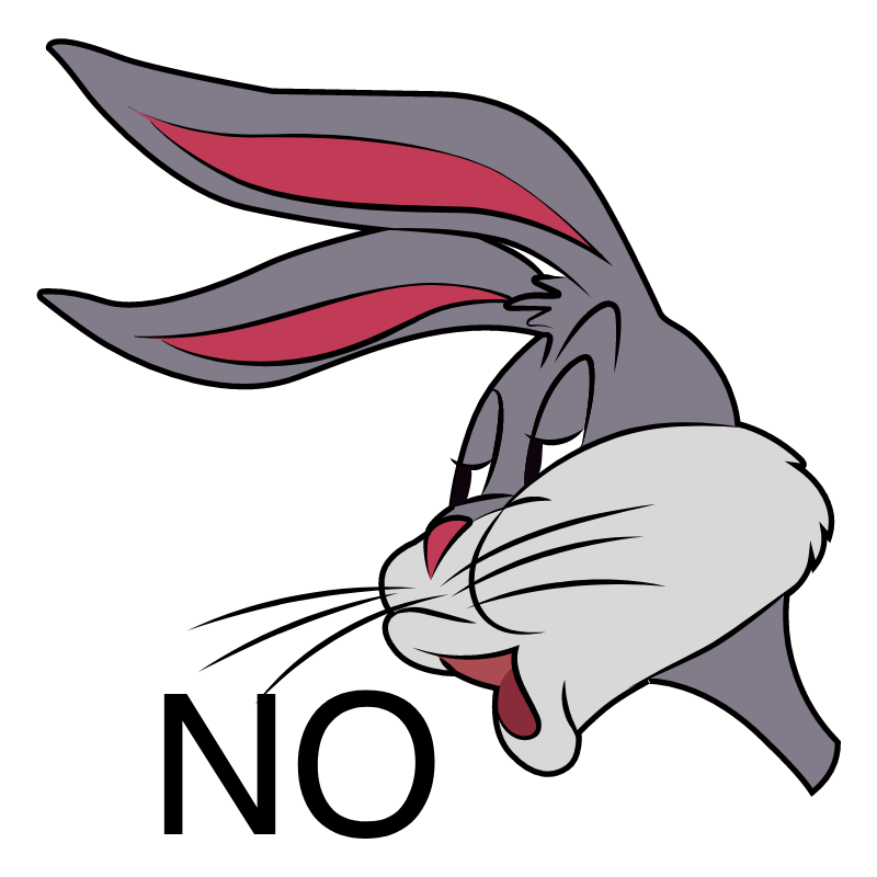 Bugs Bunny No Png Picture (white, black, lavender, gray, chocolate)