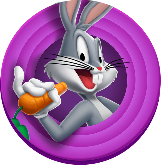 Bugs Bunny Png Image (violet, purple, black, indigo)