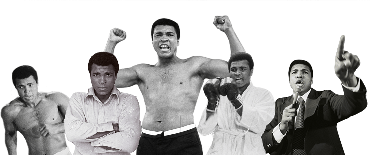 Muhammad Ali Png Picture (silver, black)