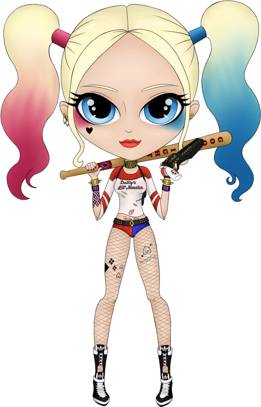 Suicide Squad Png Isolated Photo (black, pink, beige)