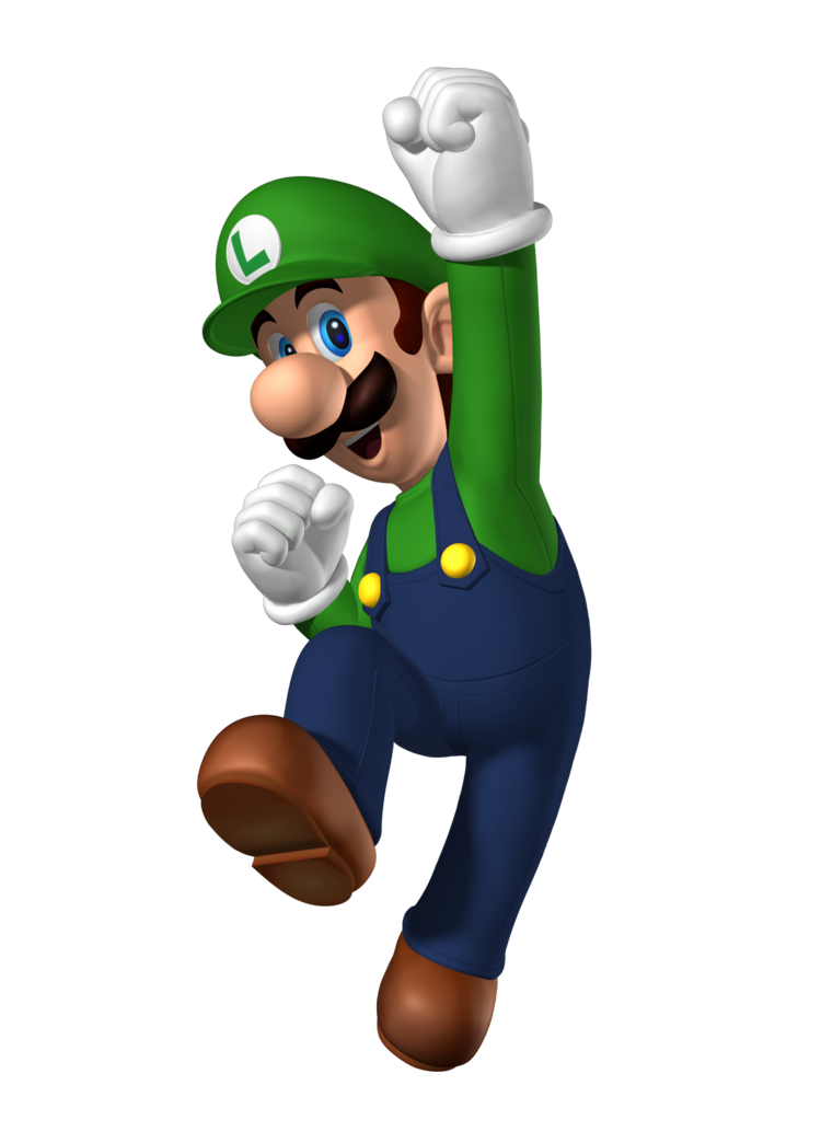 Luigi Png Hd (white, gray, navy, silver)