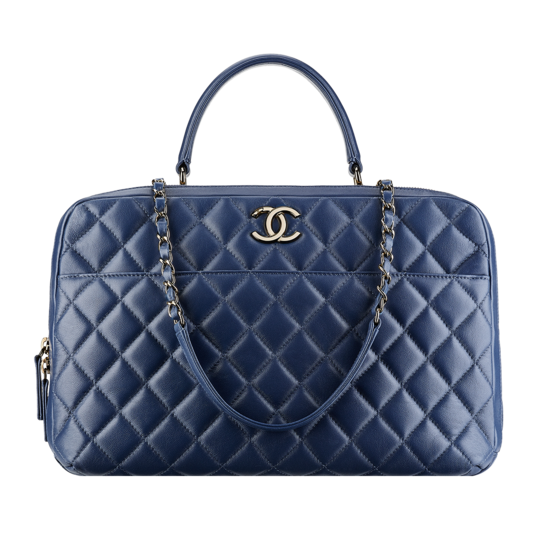 Quilted Bag Transparent Png (navy, black)