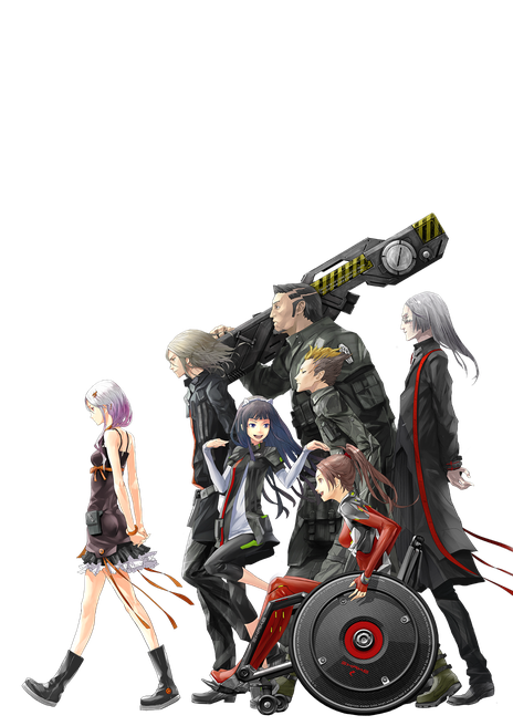 Guilty Crown Transparent Background (indigo, black)