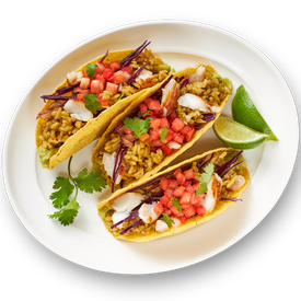 Cuisine Fish Taco Png Hd (black, white)