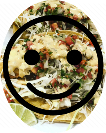 Cuisine Fish Taco Transparent Background (black, white)