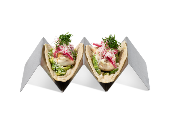 Cuisine Fish Taco Transparent Png (black, silver)