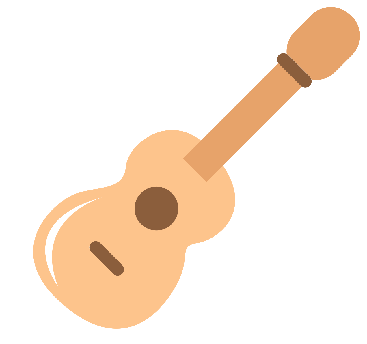 Guitar Png Transparent Image (black, olive, pink, salmon)