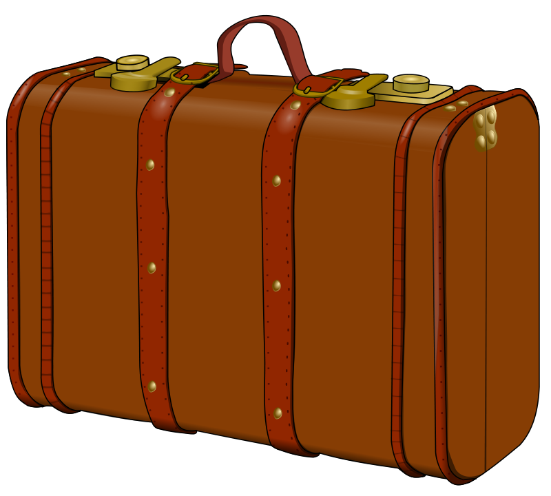 Suitcase Clip Art Free Png (maroon, black)