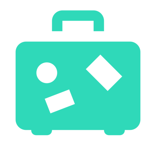 Suitcase Travel Vacation Free Png Icon Download (greenish blue, black, teal)