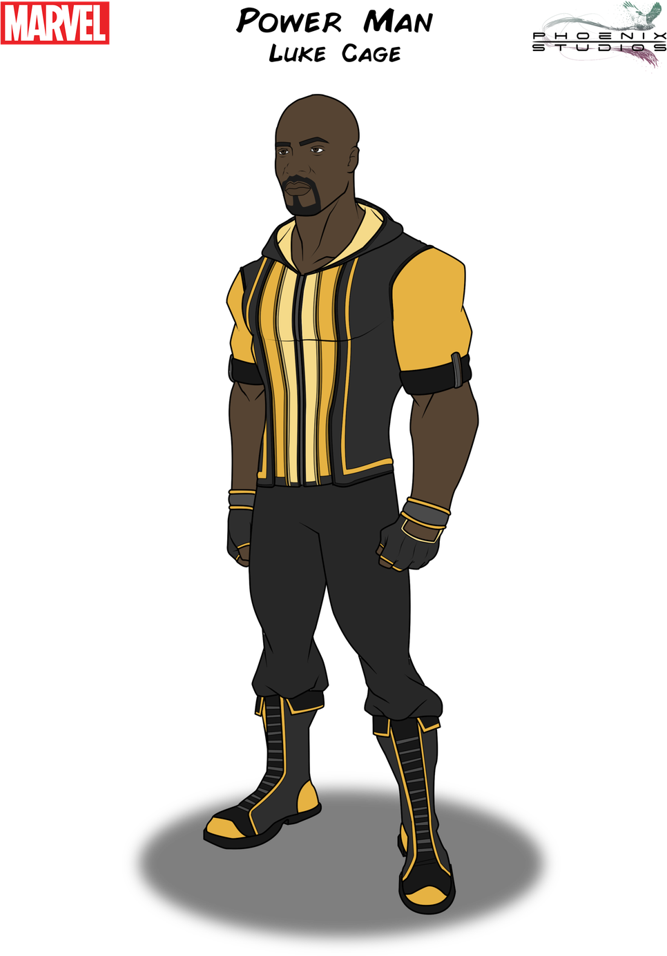 Luke Cage Png Hd (olive, black, orange)