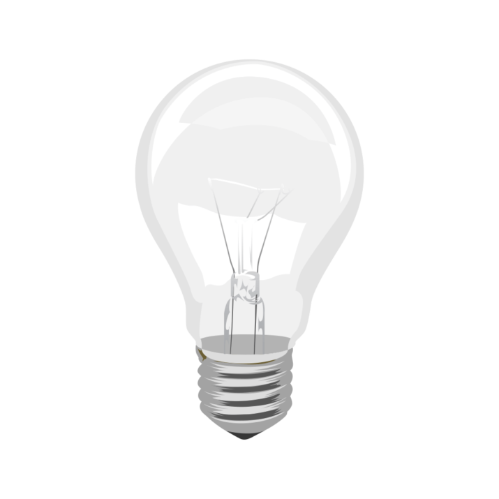 Bulb Png Transparent Image (white, lavender, black)