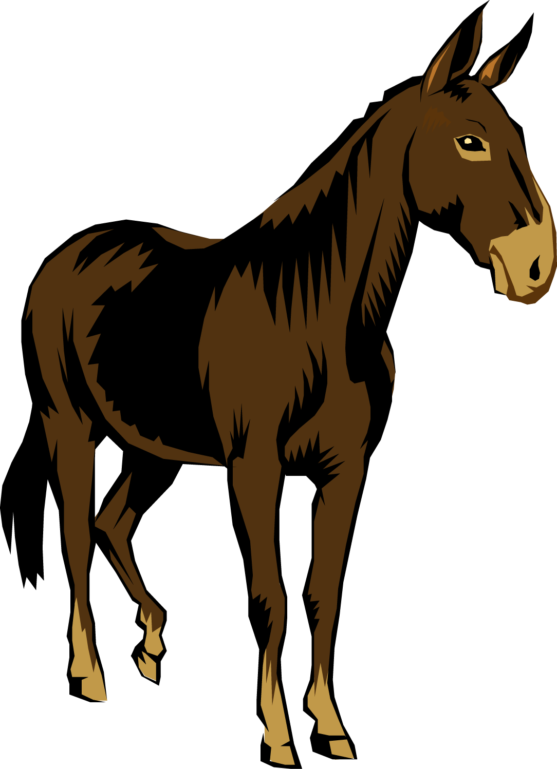 Mule Transparent Png (maroon, black)