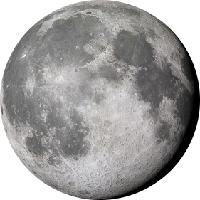 Full Moon Png File (black, gray)