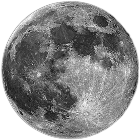 Full Moon Png Isolated Image (indigo, black, gray)