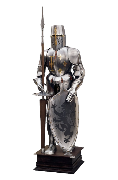 Full Plate Armor Png Clipart (black)