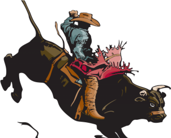 Bull Riding Png Hd (black)