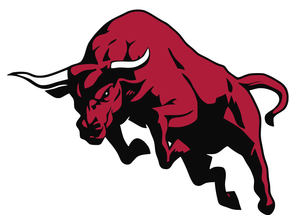 Bull Vector Transparent Png (white, maroon, black)