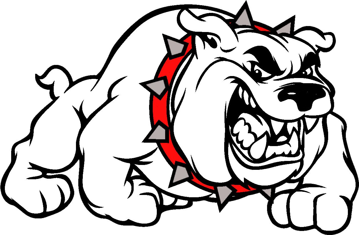 Bulldogs Png Isolated Pic (white, black, red)