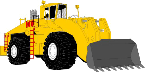 Bulldozer Png Background (gold, black, gray)