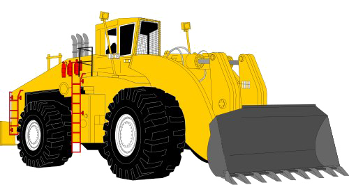 Bulldozer Png Image (indigo, white, black, gold, gray)