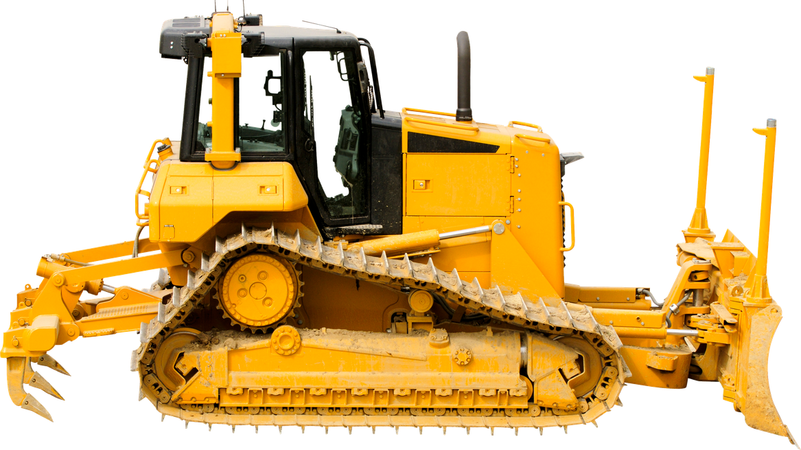 Bulldozer Png Photo (black, orange)