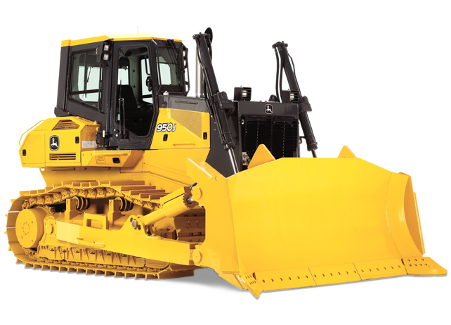 Bulldozer Transparent Background (white, silver, gold)