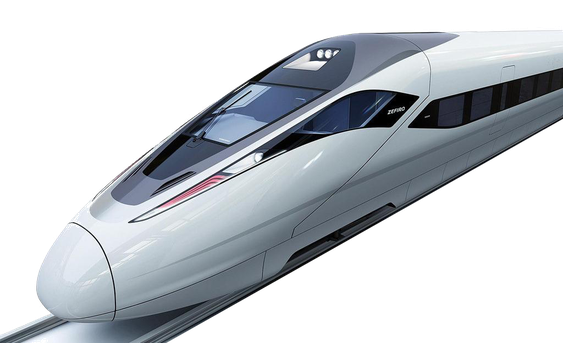 Bullet Train Transparent Background (black, gray)