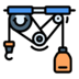 Pulley Pull Technology Icon Free Transparent Png Icon Download Path (greenish blue, salmon, black, gray, teal)