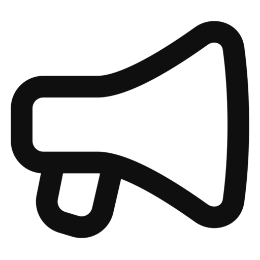 Bullhorn Free Transparent Png Icon Download (black)