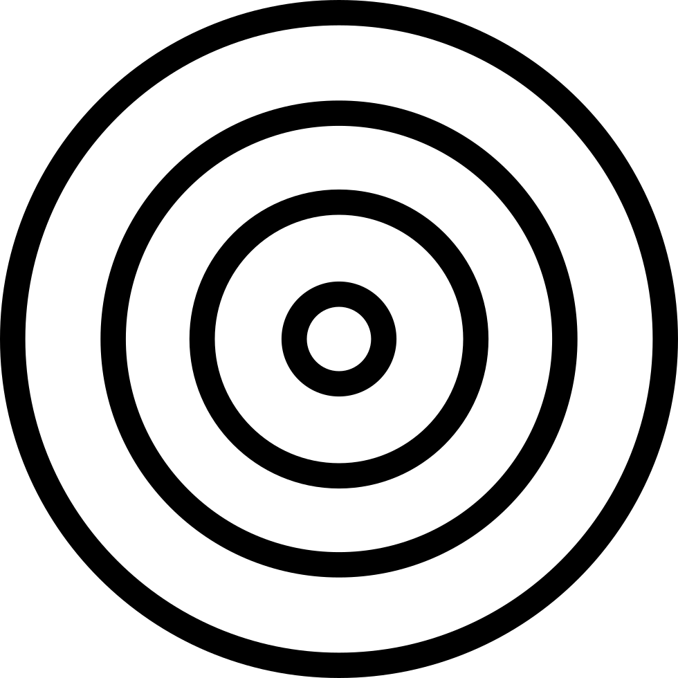 Bullseye Png Image (white, black)