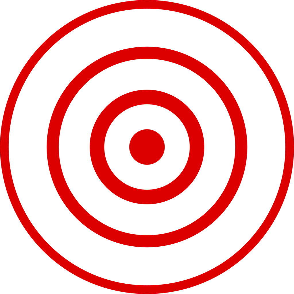 Bullseye Png Isolated Hd (black, red)