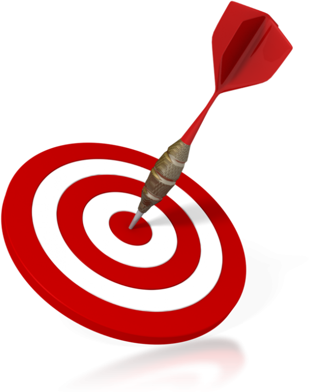 Bullseye Png Isolated Image (white, black, red)