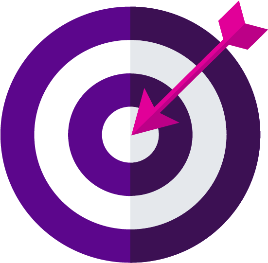 Bullseye Png Isolated Photo (indigo, white, purple, black, lavender)