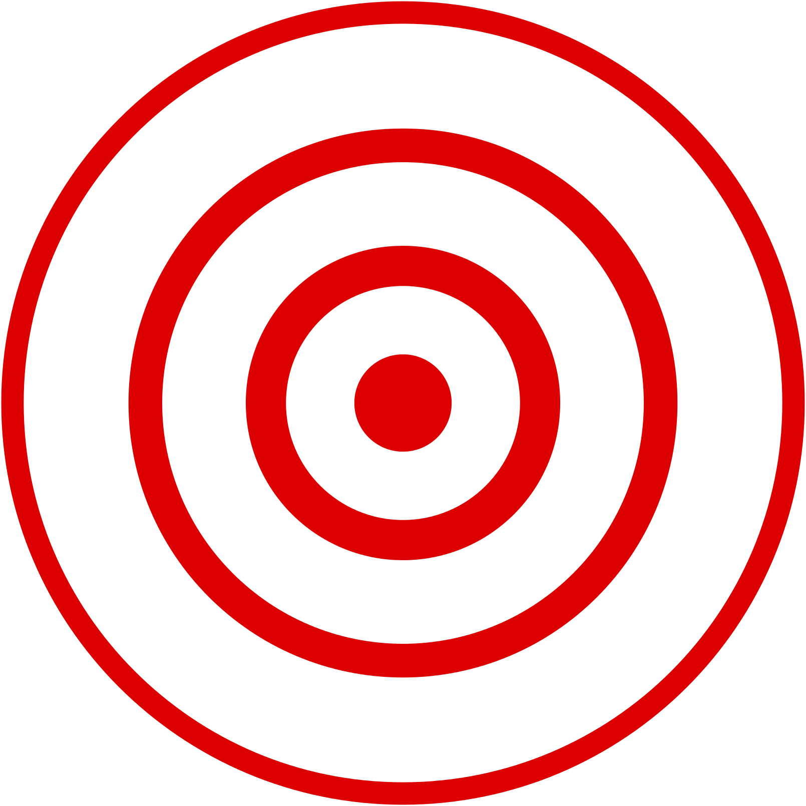 Bullseye Png Isolated Photos (black, red)