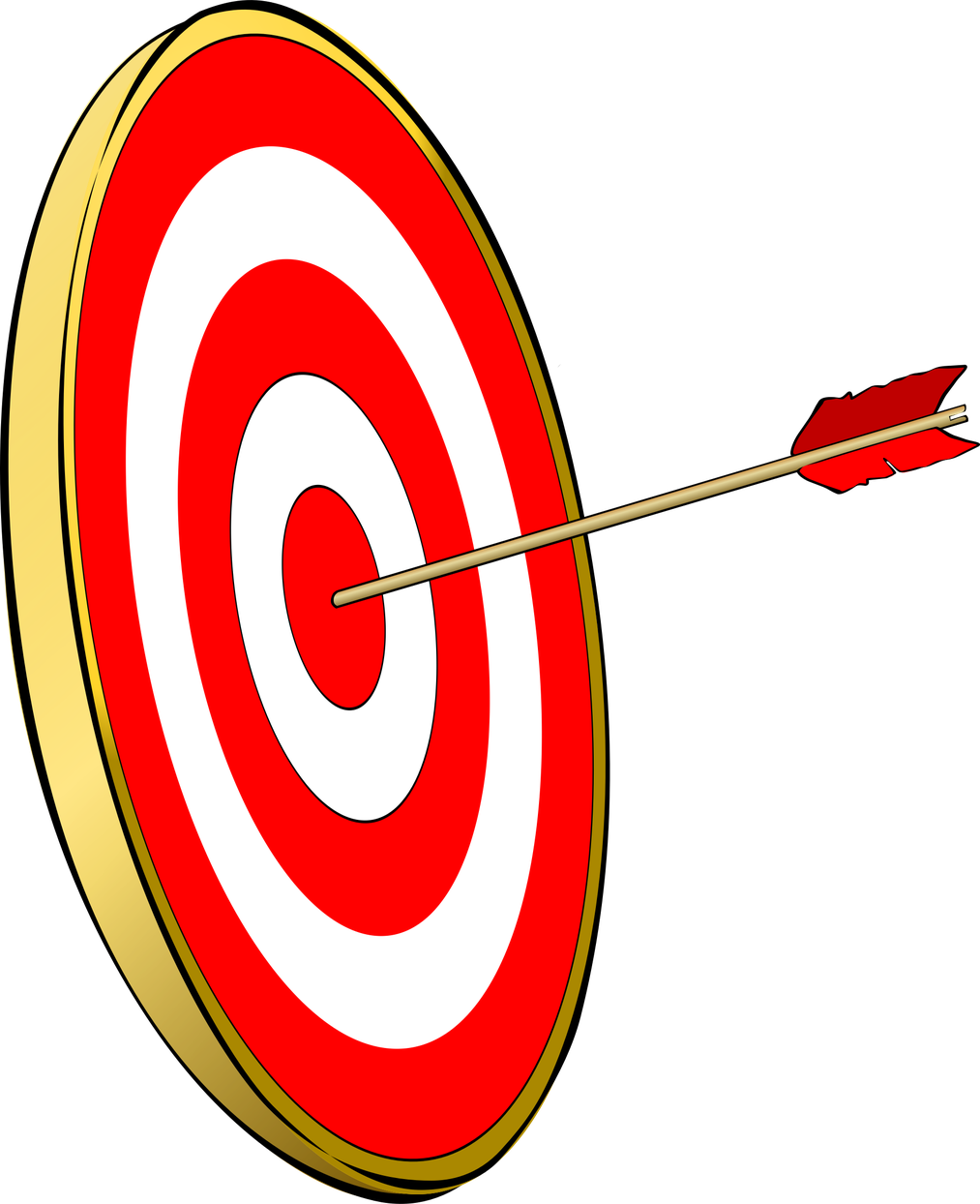 Bullseye Png Photo (white, black, red)