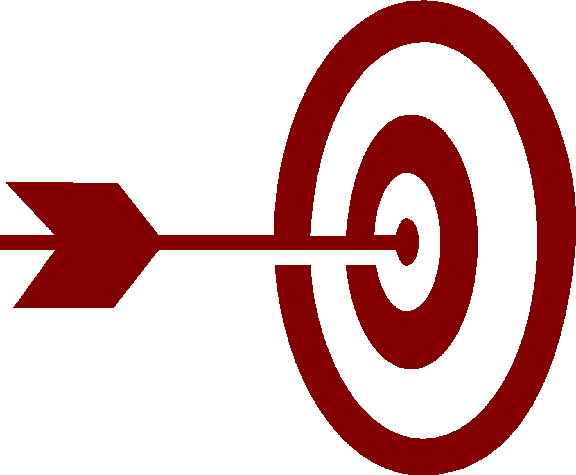 Bullseye Png Pic (maroon, black)